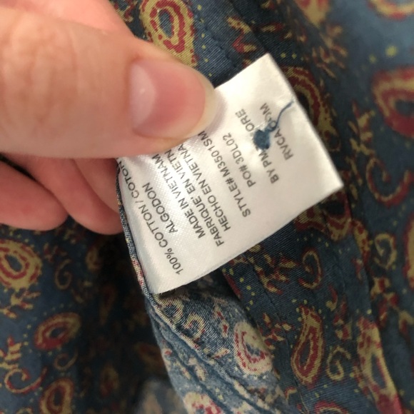 Men’s RVCA Paisley Button Up - Slim Fit - Picture 5 of 6